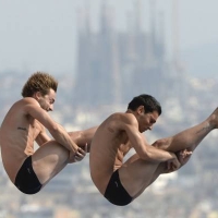 Francesco Dell'Uomo e Maicol Verzotto, finale mondiale piattaforma sincro