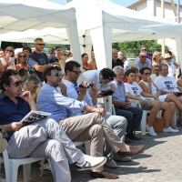 Conferenza stampa a Medolla (MO) e posa prima pietra progetto Rock No War costruzione scuola materna